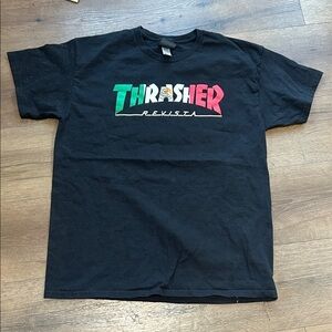 Thrasher Black Tee ! Large